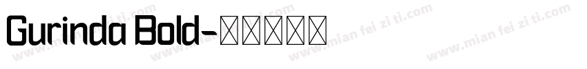 Gurinda Bold字体转换